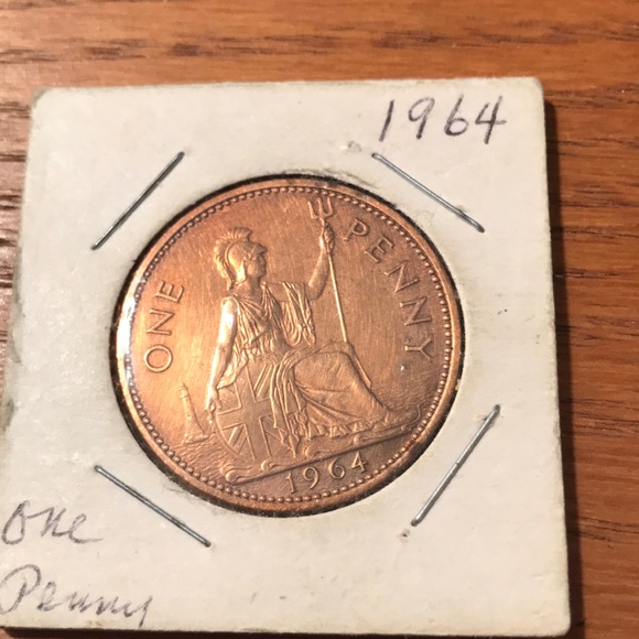 1964 Great Britain One Penny L@@K! - Picture 1 of 2